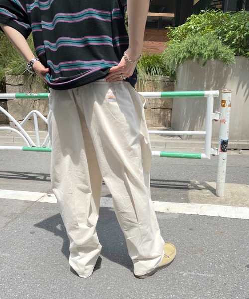 WHO'S WHO gallery（フーズフーギャラリー）の「【KOOKY'N/クーキー】ワイドチノ（チノパンツ・メンズ・ブラック/ベージュ/オフホワイト/インディゴブルー・FREE）」の14枚目の写真