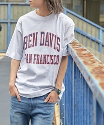 BEN DAVIS | 【 BEN DAVIS ベンデイビス 】EXS COLLEGE LOGO TEE　サンフランシスコカレッジロゴTシャツ　オーバーサイズ(Tシャツ/カットソー)