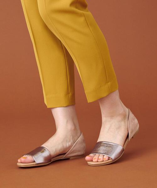 closet story（クローゼットストーリー）の「＜closet story（クローゼットストーリー）＞ サイドアジャスター カラー テーパードパンツ（スラックス・レディース・イエロー/ケリー・FREE）」の9枚目の写真