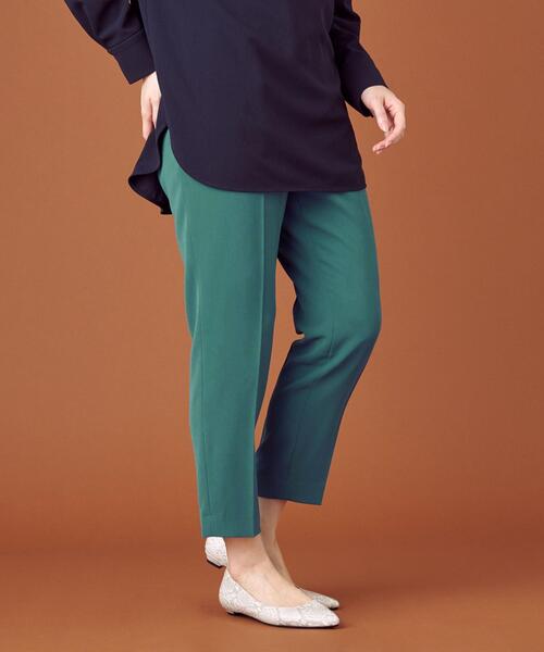 closet story（クローゼットストーリー）の「＜closet story（クローゼットストーリー）＞ サイドアジャスター カラー テーパードパンツ（スラックス・レディース・イエロー/ケリー・FREE）」の14枚目の写真