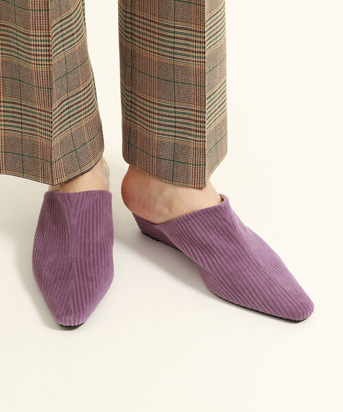 Ray BEAMS（レイビームス）の「Ray BEAMS / コーデュロイ ミュール（その他シューズ・レディース・パープル/イエロー系その他4・23.5cm/24.5cm/24.0cm/25.0cm/23.0cm）」の5枚目の写真