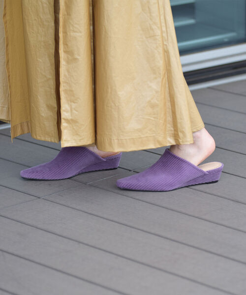 Ray BEAMS（レイビームス）の「Ray BEAMS / コーデュロイ ミュール（その他シューズ・レディース・パープル/イエロー系その他4・23.5cm/24.5cm/24.0cm/25.0cm/23.0cm）」の8枚目の写真