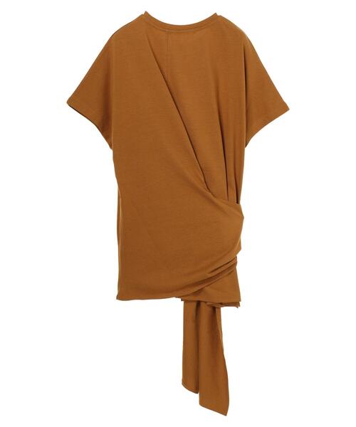 AMERICAN HOLIC（アメリカンホリック）の「リボンディティールカットプルオーバー（Tシャツ/カットソー・レディース・チャコールグレー/オフホワイト/カーキ/キャメル・FREE）」の17枚目の写真