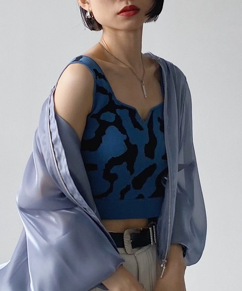 PAGEBOY（ページボーイ）の「【CORE】カウガラビスチェ（その他トップス・レディース・ブラック/ブルー・FREE）」の2枚目の写真