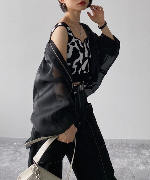 PAGEBOY（ページボーイ）の「【CORE】カウガラビスチェ（その他トップス・レディース・ブラック/ブルー・FREE）」の3枚目の写真