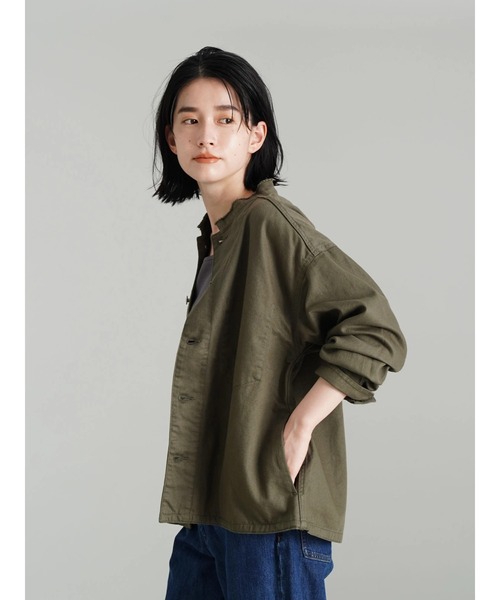 AMERICAN HOLIC（アメリカンホリック）の「CPOスタンドブルゾン（ブルゾン・レディース・ベージュ/カーキ・M/L）」の7枚目の写真