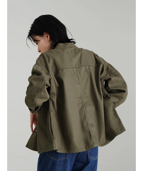 AMERICAN HOLIC（アメリカンホリック）の「CPOスタンドブルゾン（ブルゾン・レディース・ベージュ/カーキ・M/L）」の9枚目の写真