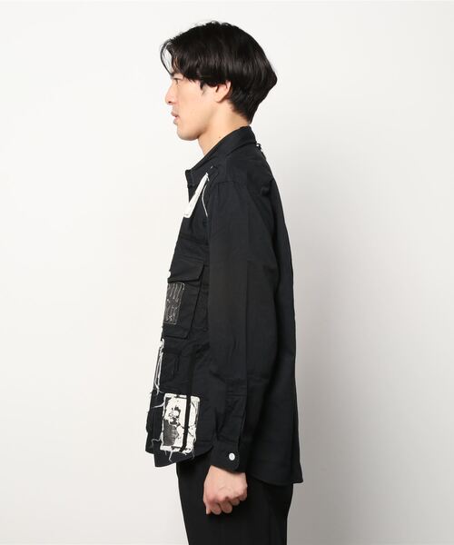 KIDILL（キディル）の「KIDILL × EDWIN Patch Denim Shirts  (KLED20)（シャツ/ブラウス・メンズ・ホワイト/ブラック・44/46）」の7枚目の写真