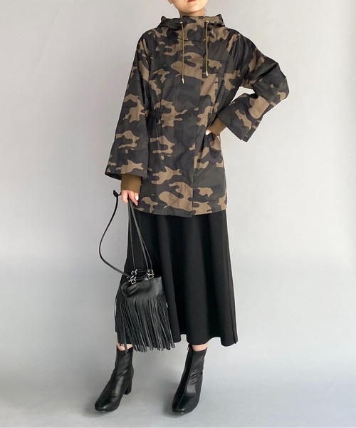 PICCIN（ピッチン）の「ウエストゴム入り袖リブマウンテンパーカー（マウンテンパーカー・レディース・ブラック/ベージュ/グリーン系その他・M）」の22枚目の写真