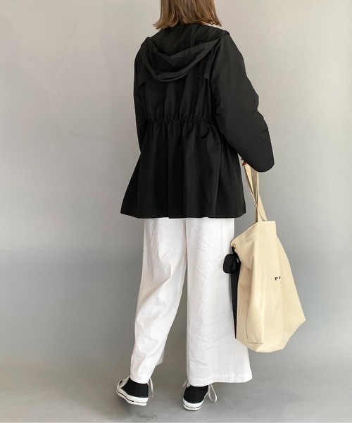 PICCIN（ピッチン）の「ウエストゴム入り袖リブマウンテンパーカー（マウンテンパーカー・レディース・ブラック/ベージュ/グリーン系その他・M）」の11枚目の写真