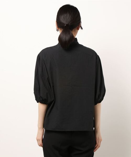 kutir（クティール）の「フリルネックブラウス（シャツ/ブラウス・レディース・ホワイト/ブラック・FREE）」の5枚目の写真