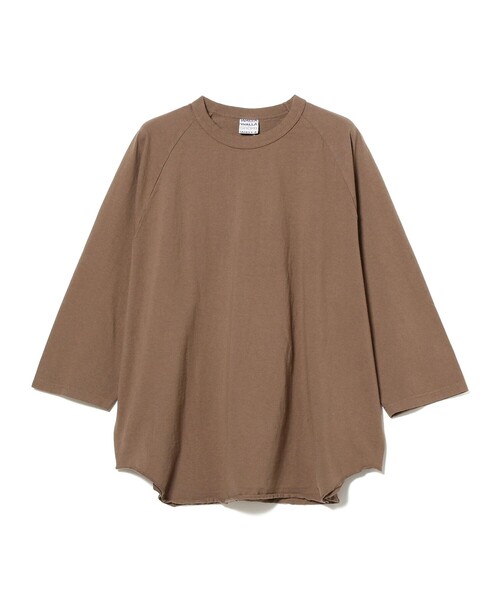 WALLA WALLA SPORT（ワラワラスポーツ）の「WALLA WALLA SPORT / 8分袖 ベースボール Tシャツ（Tシャツ/カットソー・メンズ・ホワイト/その他/ブラック系その他4/その他1/ブラック/その他2/ブラウン系その他4・X-LARGE/XX-LARGE/XXX-LARGE）」の5枚目の写真