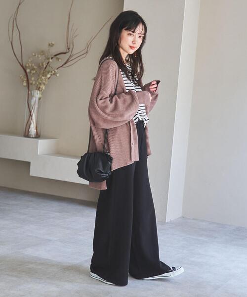 coen(コーエン)の「ガマグチギャザーショルダーバッグ(ショルダーバッグ・レディース・オフホワイト/ブラウン/ブラック・FREE)」の7枚目の写真