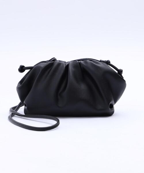 coen(コーエン)の「ガマグチギャザーショルダーバッグ(ショルダーバッグ・レディース・オフホワイト/ブラウン/ブラック・FREE)」の14枚目の写真