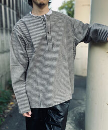 GLOSTER | 【GLOSTER/グロスター】ミリタリースリーピングシャツ ロングスリーブ(Tシャツ/カットソー)