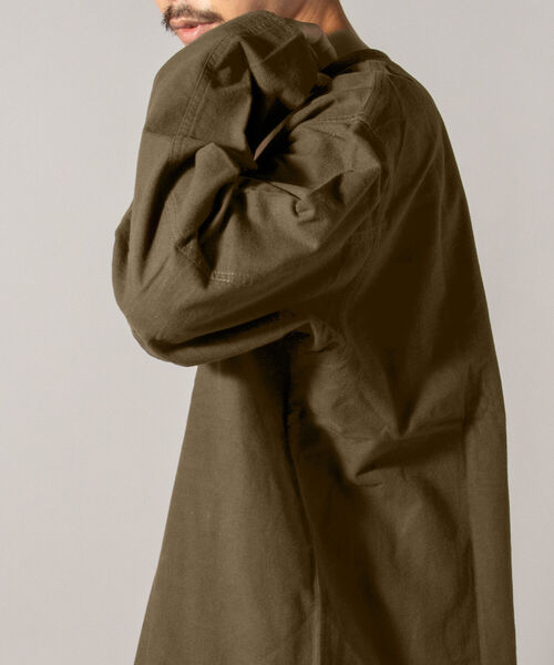 GLOSTER（グロスター）の「【GLOSTER/グロスター】ミリタリースリーピングシャツ ロングスリーブ（Tシャツ/カットソー・メンズ・ブラック/オフホワイト/グレー系その他/オリーブ/ブルー系その他・MEDIUM/LARGE）」の20枚目の写真