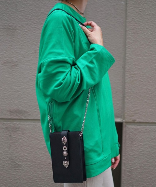 DROIT BELLO(ドロイトベロ)の「DROIT BELLO(ドロイトベロ)別注メタルスタッズ付きバック(ショルダーバッグ・レディース・アイボリー/ブラック・FREE)」の7枚目の写真