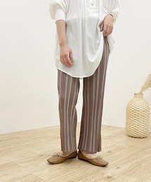 【apres jour clair】フレアリブニットパンツ【ZOZOTOWN限定アイテム】