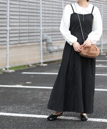 【ZOZO限定】サキシマamp「シャーリングBOXプリーツジャンスカ」