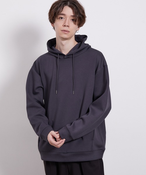 JUNRED（ジュンレッド）の「フライシルケットプルパーカー（パーカー・メンズ・ホワイト/チャコールグレー/キャメル/ピンク・M/L/LL）」の5枚目の写真