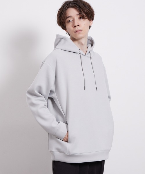 JUNRED（ジュンレッド）の「フライシルケットプルパーカー（パーカー・メンズ・ホワイト/チャコールグレー/キャメル/ピンク・M/L/LL）」の13枚目の写真