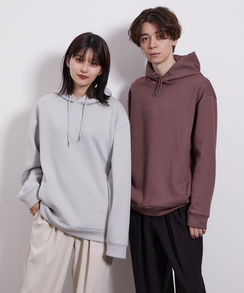 JUNRED（ジュンレッド）の「フライシルケットプルパーカー（パーカー・メンズ・ホワイト/チャコールグレー/キャメル/ピンク・M/L/LL）」の6枚目の写真