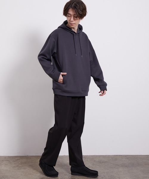 JUNRED（ジュンレッド）の「フライシルケットプルパーカー（パーカー・メンズ・ホワイト/チャコールグレー/キャメル/ピンク・M/L/LL）」の21枚目の写真