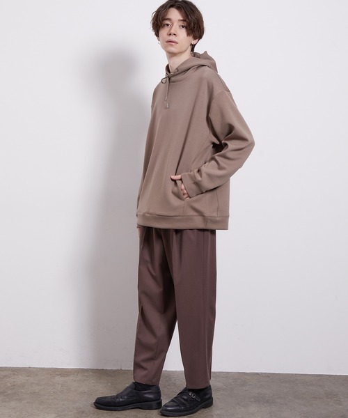 JUNRED（ジュンレッド）の「フライシルケットプルパーカー（パーカー・メンズ・ホワイト/チャコールグレー/キャメル/ピンク・M/L/LL）」の17枚目の写真