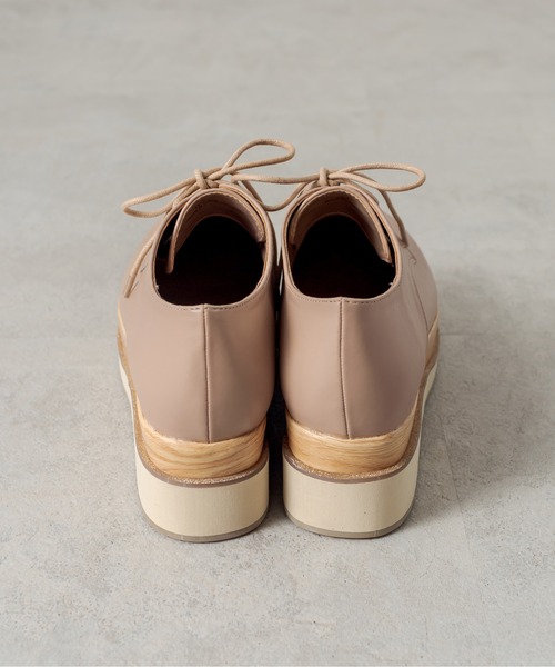 OLIVE des OLIVE（オリーブデオリーブ）の「ダブルソールレースアップシューズ（その他シューズ・レディース・ブラック/ベージュ/オフホワイト・SMALL/MEDIUM/LARGE）」の11枚目の写真