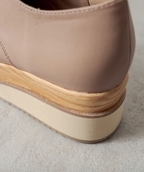 OLIVE des OLIVE（オリーブデオリーブ）の「ダブルソールレースアップシューズ（その他シューズ・レディース・ブラック/ベージュ/オフホワイト・SMALL/MEDIUM/LARGE）」の15枚目の写真