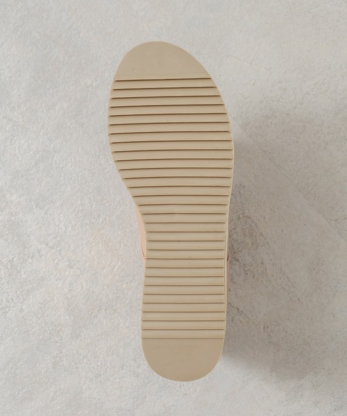 OLIVE des OLIVE（オリーブデオリーブ）の「ダブルソールレースアップシューズ（その他シューズ・レディース・ブラック/ベージュ/オフホワイト・SMALL/MEDIUM/LARGE）」の6枚目の写真