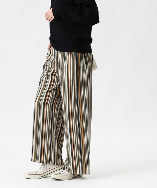 HONEYSUCKLE ROSE（ハニーサックルローズ）の「【HONEYSUCKLE ROSE】柄プリントイージー（その他パンツ・レディース・ブラック×レッド/オレンジ/ダークブラウン/ブラック×ホワイト/ベージュ/グリーン/ホワイト×カーキブラウン/ブラウン・L）」の17枚目の写真