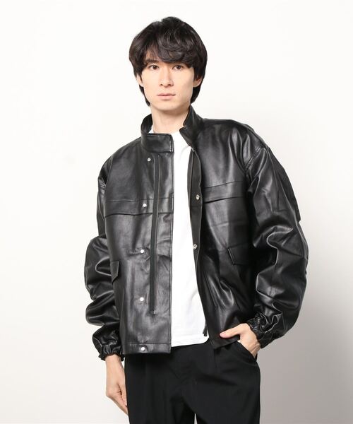 Toironier（トワロニエ）の「Toironier(トワロニエ)  Vegan Short Mods（ブルゾン・メンズ・ブラック/カーキ/チャコール・FREE）」の2枚目の写真