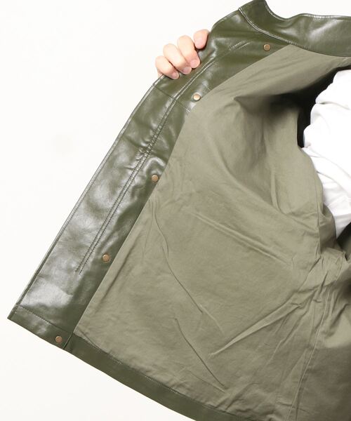 Toironier（トワロニエ）の「Toironier(トワロニエ)  Vegan Short Mods（ブルゾン・メンズ・ブラック/カーキ/チャコール・FREE）」の4枚目の写真