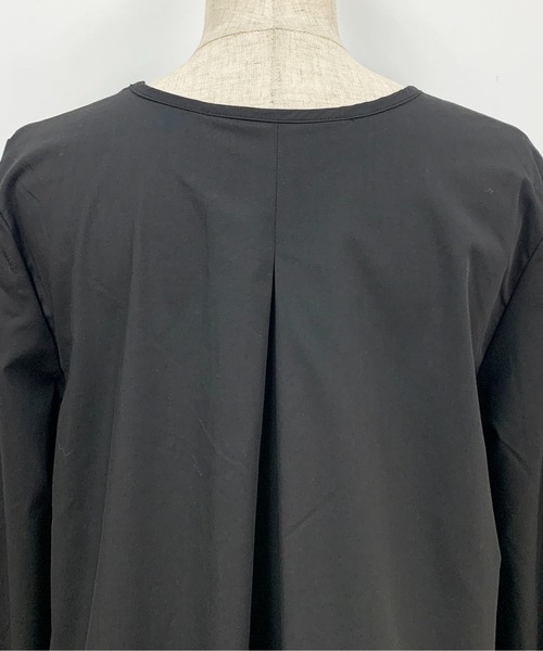 PICCIN（ピッチン）の「袖シャーリング裾フレアーブラウス（シャツ/ブラウス・レディース・ブラック/ネイビー/チェリーピンク・M）」の16枚目の写真