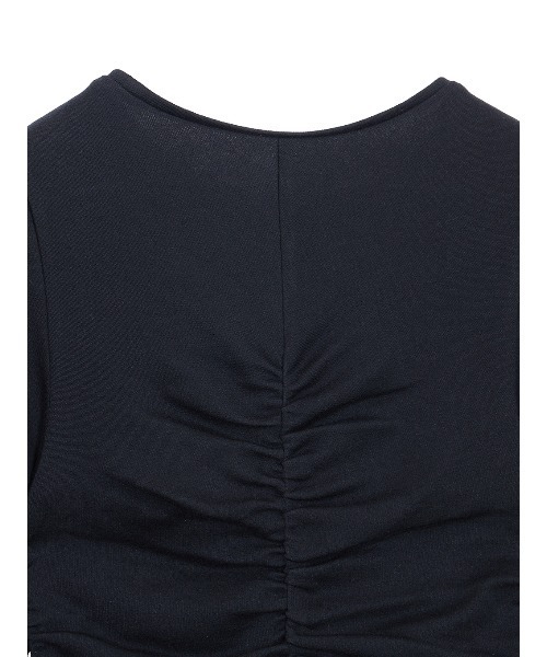 Ameri(アメリ)の「GATHER TIGHT CUT TOP(Tシャツ/カットソー・レディース・ブラック/イエロー/グリーン・SMALL/MEDIUM)」の22枚目の写真