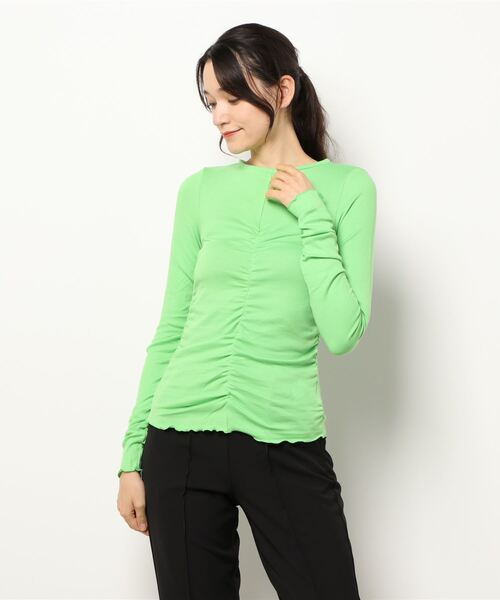 セール】GATHER TIGHT CUT TOP（Tシャツ/カットソー）｜Ameri