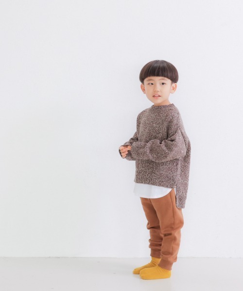 LOWRYS FARM（ローリーズファーム）の「ヨリモクチュニックニット　235686（ニット/セーター・キッズ・ブラウン/グレー/グリーン・110cm/120cm/130cm）」の11枚目の写真
