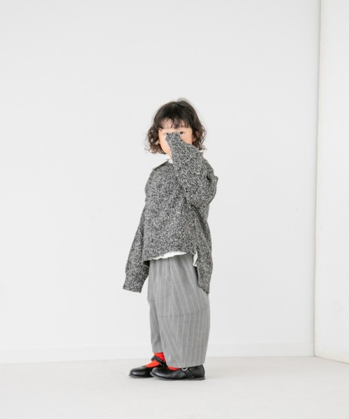 LOWRYS FARM（ローリーズファーム）の「ヨリモクチュニックニット　235686（ニット/セーター・キッズ・ブラウン/グレー/グリーン・110cm/120cm/130cm）」の20枚目の写真