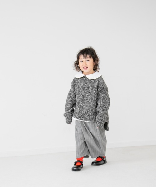 LOWRYS FARM（ローリーズファーム）の「ヨリモクチュニックニット　235686（ニット/セーター・キッズ・ブラウン/グレー/グリーン・110cm/120cm/130cm）」の17枚目の写真