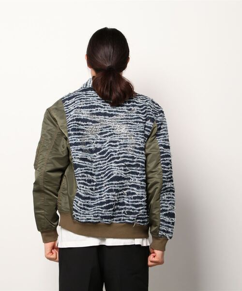 roarguns(ロアーガンズ)の「OPAL DENIM×NYLON MA-1(MA-1・メンズ・その他・2)」の2枚目の写真
