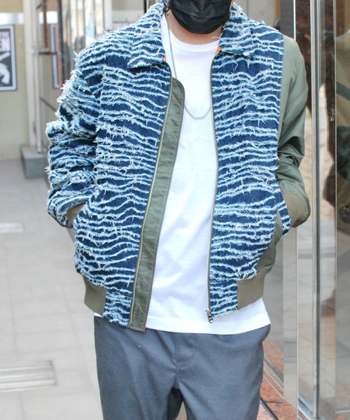 roarguns(ロアーガンズ)の「OPAL DENIM×NYLON MA-1(MA-1・メンズ・その他・2)」の6枚目の写真