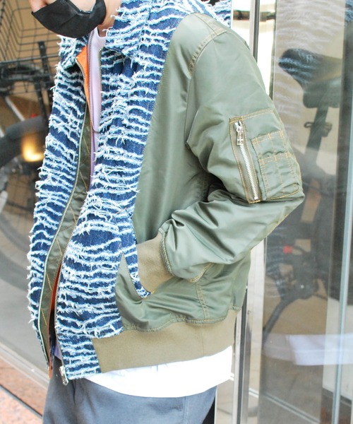 roarguns(ロアーガンズ)の「OPAL DENIM×NYLON MA-1(MA-1・メンズ・その他・2)」の8枚目の写真
