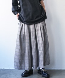チェックプリーツスカート