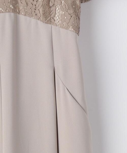 green label relaxing（グリーンレーベルリラクシング）の「レース コンビ リボン オールインワン（つなぎ/オールインワン・レディース・ブラック/ベージュ・FREE）」の14枚目の写真