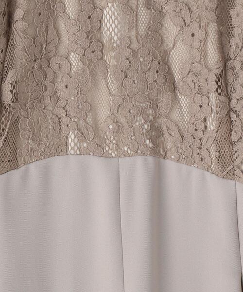 green label relaxing（グリーンレーベルリラクシング）の「レース コンビ リボン オールインワン（つなぎ/オールインワン・レディース・ブラック/ベージュ・FREE）」の15枚目の写真