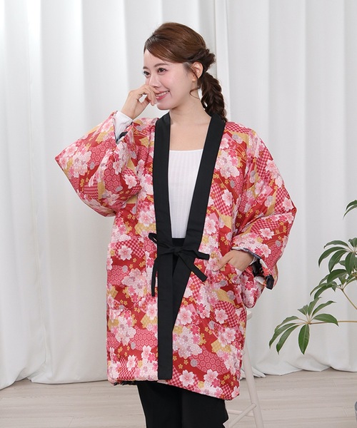 KYOETSU(キョウエツ)の「リバーシブルはんてんレディース(その他アウター・レディース・ブラック系その他/パープル系その他/レッド系その他/パープル系その他2/パープル系その他3・M/L)」の9枚目の写真