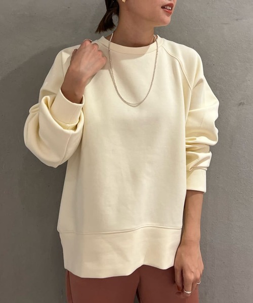 SHENERY(シーナリー)の「ダンボールスウェットプルオーバー(スウェット・レディース・ネイビー/オレンジ/アイボリー・FREE)」の1枚目の写真