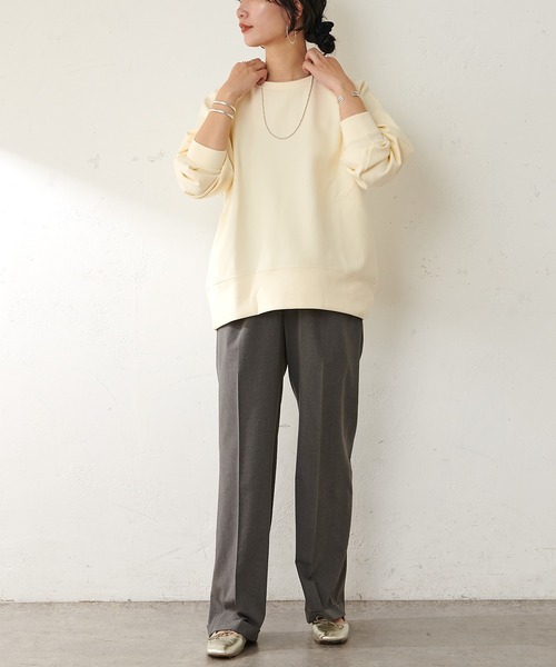 SHENERY(シーナリー)の「ダンボールスウェットプルオーバー(スウェット・レディース・ネイビー/オレンジ/アイボリー・FREE)」の18枚目の写真