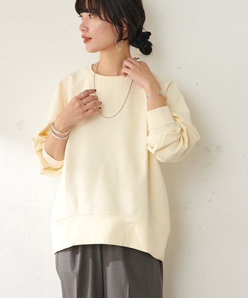 SHENERY(シーナリー)の「ダンボールスウェットプルオーバー(スウェット・レディース・ネイビー/オレンジ/アイボリー・FREE)」の12枚目の写真